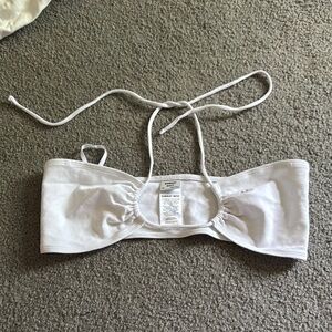 Aritzia White Bandeau Intimates & Sleepwear